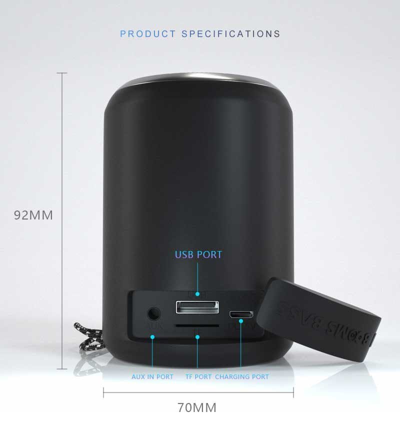اسپیکر بلوتوثی قابل حمل بومزباس مدل BOOMS BASS L3 - Image 3